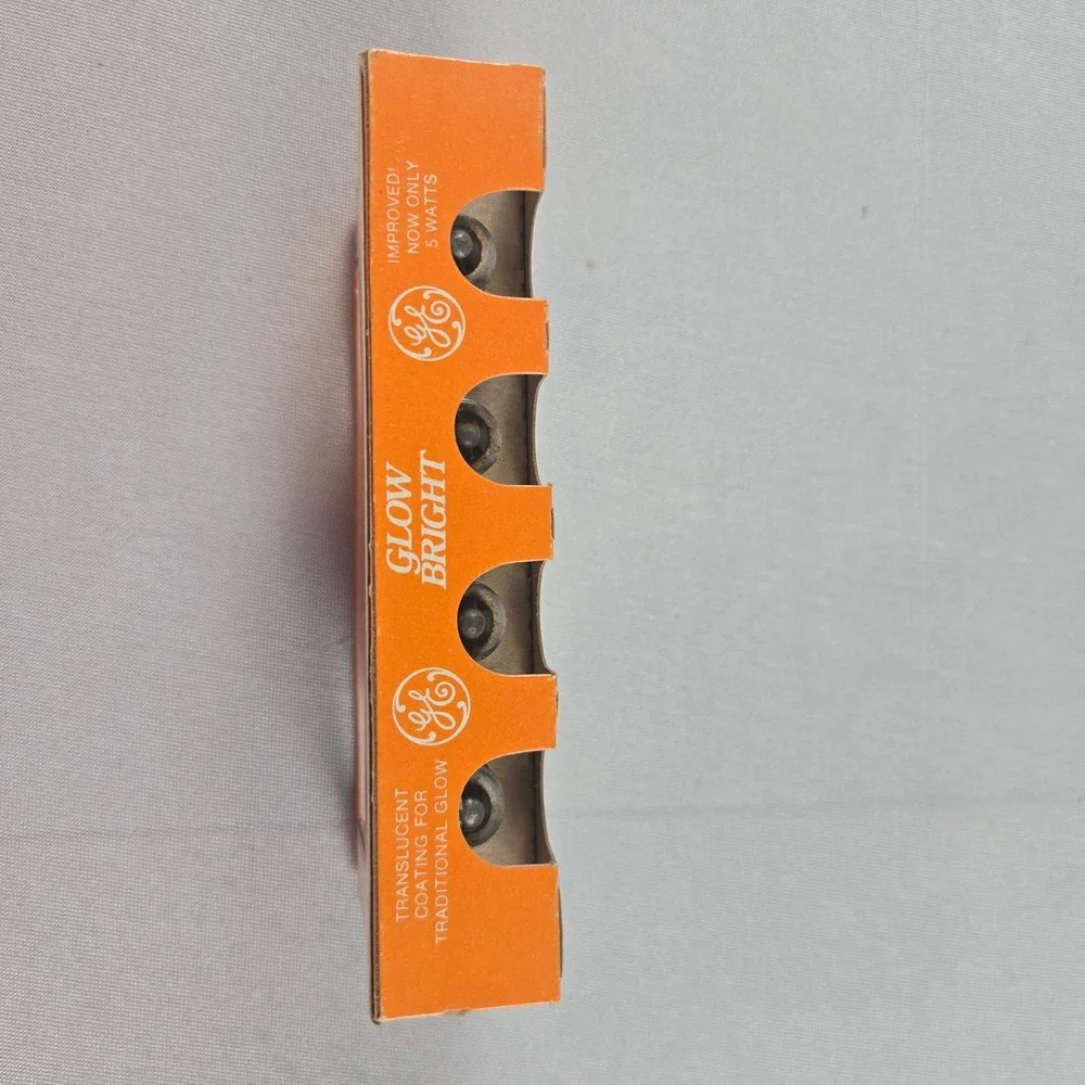 GE Glow Bright C7 Christmas‎ Bulbs 4pk Multi Color Vintage C7-CC 5W Bulbs